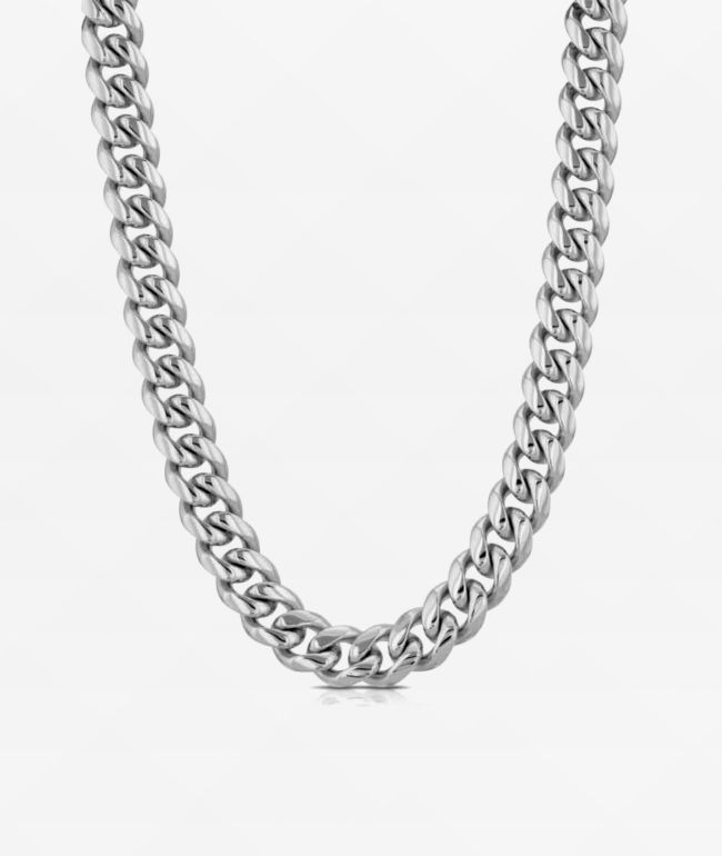 The Gold Gods 6mm Miami Cuban Chain 18" White Gold Necklace